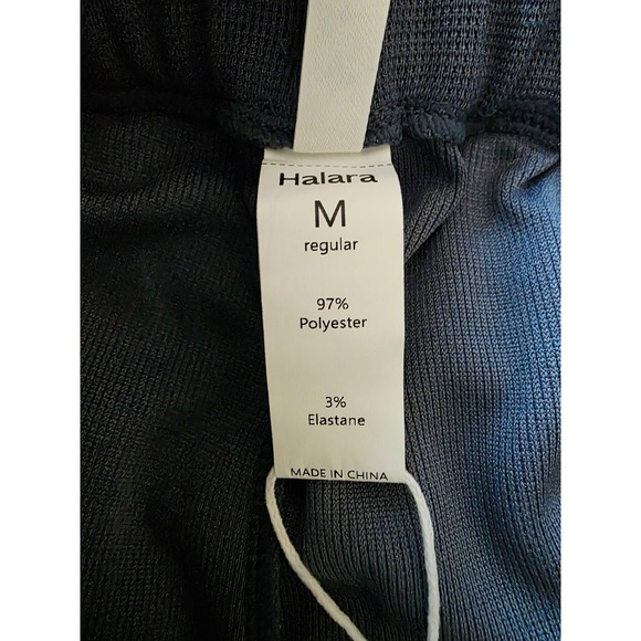 Halara M‎ High Waist Flex Pants Athleisure Wide Leg Slate Blue Regular Fit NWT - Picture 4 of 8